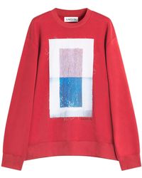 Lanvin - Archive-Print Classic Sweatshirt - Lyst
