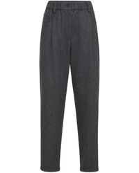 Brunello Cucinelli - Tapered Baggy Pants - Lyst