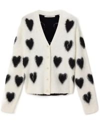 AllSaints - Scatter Heart Cardigan - Lyst
