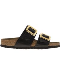 Birkenstock - Sydney Luxe Double-Buckle Slides - Lyst