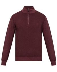 Etro - Half-Zip Stand Collar Knitted Sweater - Lyst