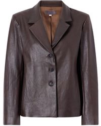 Stouls - Leather Blazer - Lyst