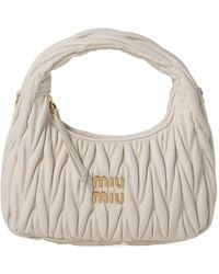 Miu Miu - Matelassé Zipped Handbag - Lyst