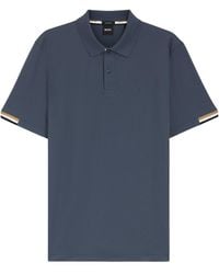 BOSS - Boss Rubberized Logo Regular-Fit Polo Shirt - Lyst