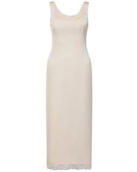 Magda Butrym - Lace-Trimmed Cotton And Silk Midi Dress - Lyst