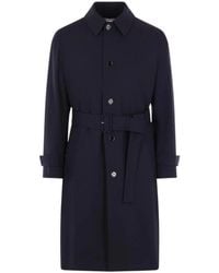 Lardini - Single-Breasted Belted Coat - Lyst