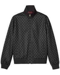 Gucci - Printed Technical Jersey Zip Sweatshirt - Lyst