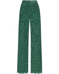 Dolce & Gabbana - Lace Casual Pants - Lyst
