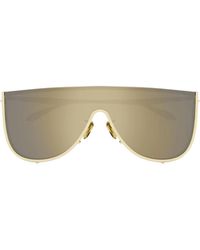 Alaïa - Alaïa Shield-Frame Curved Tip Sunglasses - Lyst