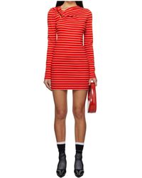 MSGM - Striped Dress - Lyst