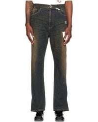 Maison Mihara Yasuhiro - Logo-Patch Buttoned Jeans - Lyst
