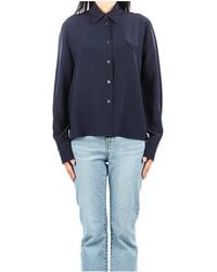 Prada - Collared Long-Sleeved Shirt - Lyst