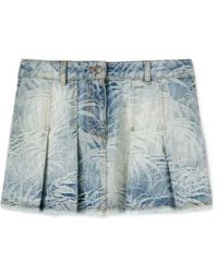 Palm Angels - Palms-Jacquard Pleated Mini Skirt - Lyst