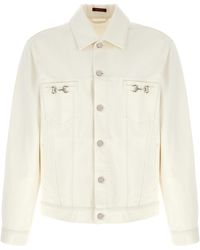 Gucci - Horsebit Detailed Collared Jacket - Lyst
