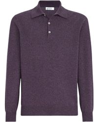 Brunello Cucinelli - Cashmere Knitted Polo Shirt - Lyst