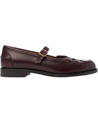 SCAROSSO - Minni Buckle Fastened Flat Shoes - Lyst