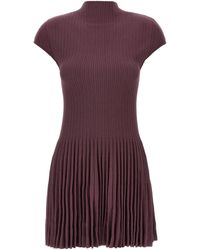 Magda Butrym - Ribbed Pleated Mini Dress - Lyst