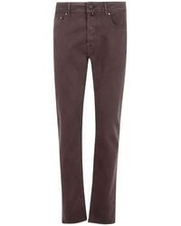 Jacob Cohen - Logo Patch Pocket-Detail Trousers - Lyst