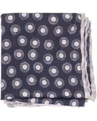 Brunello Cucinelli - Geometric Print Silk Scarf - Lyst
