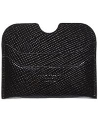 Acne Studios - Embossed-Logo Leather Cardholder - Lyst