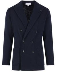 Lardini - Double-Breasted Jacket - Lyst