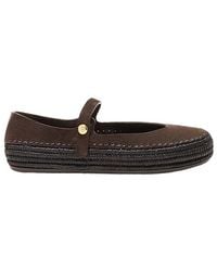 Loewe - Rio Mary Jane Ballet Flats - Lyst