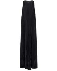 JOSEPH - Chenes Pleated Halterneck Maxi Dress - Lyst