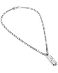 Gucci - Diagonal Interlocking G Necklace - Lyst