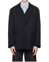 Ssstein - Oversized Wool Single-Breasted Suit Jacket - Lyst