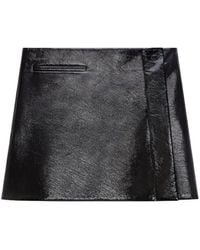 Courreges - Courrèges A-Line Shaped Vinyl Mini Skirt - Lyst