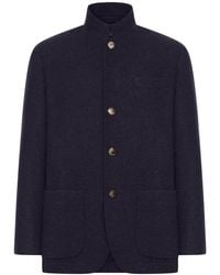 Brunello Cucinelli - Water-Resistant Lightweight Cashmere Outerwear Blazer - Lyst