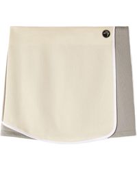 Ambush - Back Pleat Detailed Mini Track Skirt - Lyst