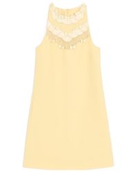 Valentino - Embellished Bow Detailed Crewneck Dress - Lyst
