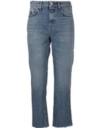Department 5 - High-Waisted Cropped Jeans - Lyst