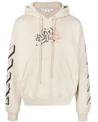 Off-White c/o Virgil Abloh - Arrows Logo Cotton Hoodie - Lyst