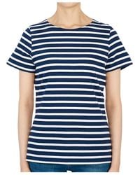 Saint James - Striped Graphic T-Shirt - Lyst
