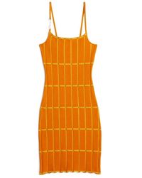 Jacquemus - La Robe Maille Malha Checked Mini Dress - Lyst