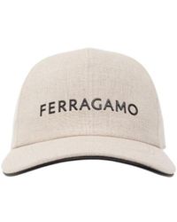 Ferragamo - Logo Lettering Baseball Cap - Lyst