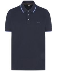 BOSS - Parlay Cotton Polo Shirt - Lyst