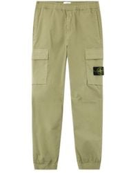 Stone Island - Logo-Patch Cargo Pants - Lyst