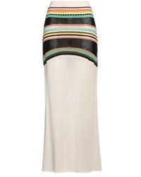 Chloé - Striped Knit Flare Skirt - Lyst
