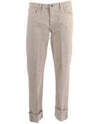 Dondup - Turn-Up Cuff Tapered Jeans - Lyst