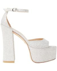 Stuart Weitzman - Thick Soled High-Heeled Sandals - Lyst