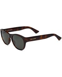 Saint Laurent - Eyewear Sl 798 Round Butterfly Frame Sunglasses - Lyst
