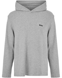 BOSS - Bw Waffle Hoodie, Texture Design - Lyst