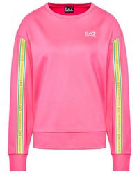 Emporio Armani - Round-Collar Long-Sleeve Hoodie - Lyst