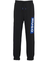 BOSS - Logo-Print Cotton Track Pants - Lyst