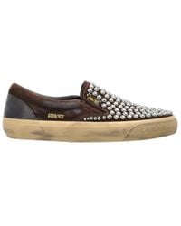 Golden Goose - Vce Studded Slip-On Sneakers - Lyst