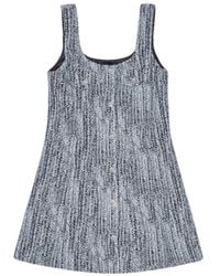 Ganni - Tweed Mini Dress - Lyst