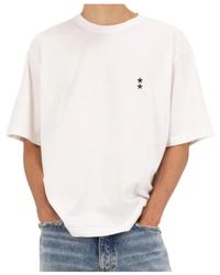 ICON DENIM - Round-Neck Star-Detail T-Shirt - Lyst